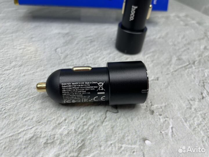 Автомобильное зарядное устройство Hoco NZ6 45W