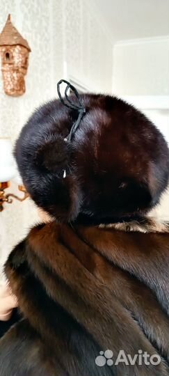 Шапка зимняя норковая женская