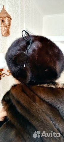 Шапка зимняя норковая женская