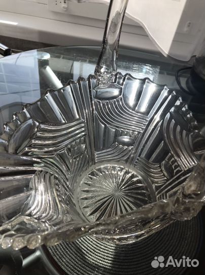 Ваза хрусталь корзинка конфетница