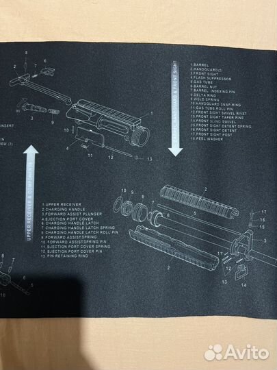 Коврик для чистки, для мышки схема ar-15