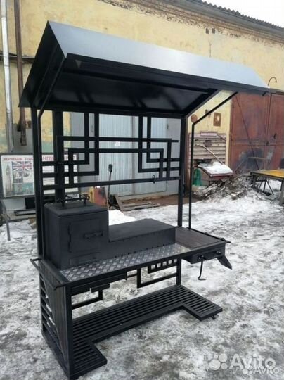 Мангал в стиле лофт