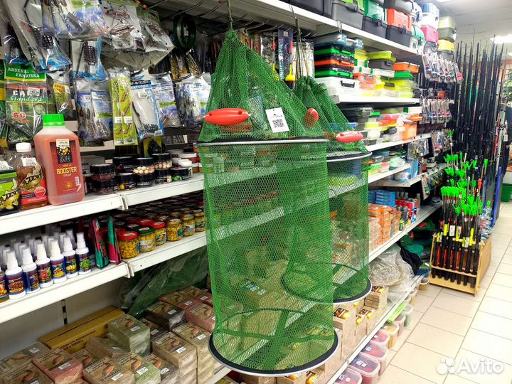 Прорезиненный садок с поплавками Eastshark