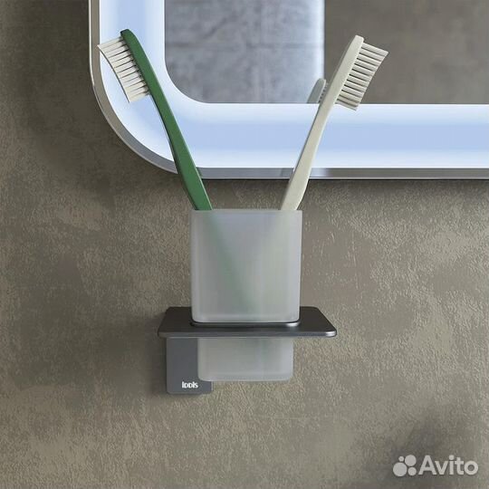 Подстаканник одинарный iddis Slide матовое стекло