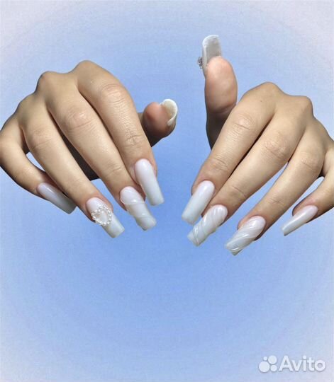 Маникюр наращивание ногтей / крейзи маникюр