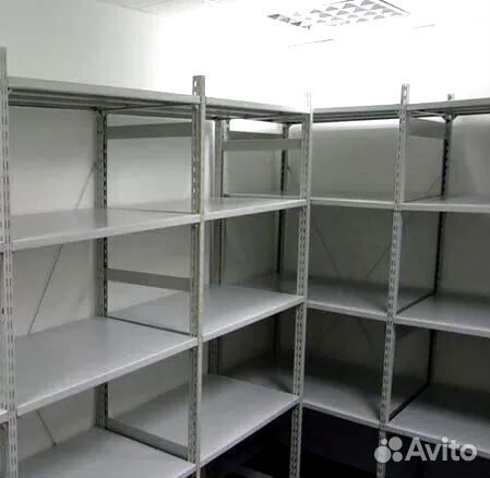 Складские полочные стеллажи для хранения
