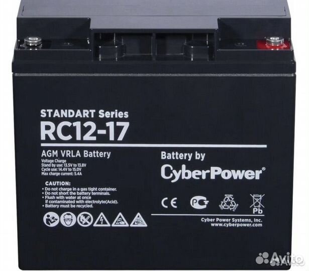 Agm Аккумулятор батарея для ибп 12v 17a