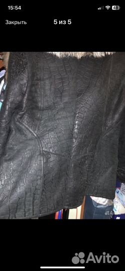 Дубленка натуральная с песцовым воротником