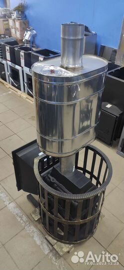 Печь для бани Везувий Легенда 16 (205) +Бак 55 л