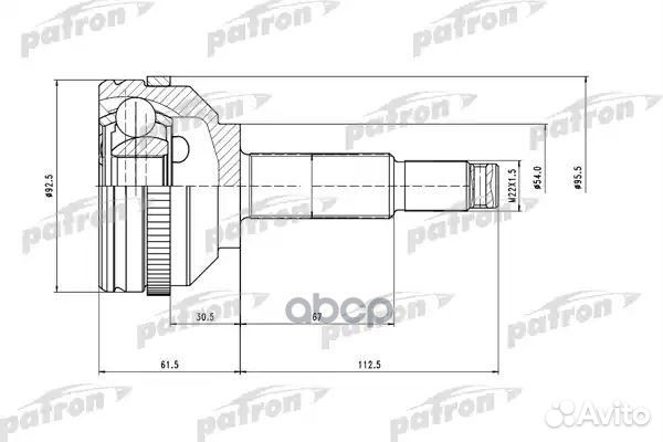 ШРУС наружн к-кт chrysler: pacifica 04-08 - С ABS