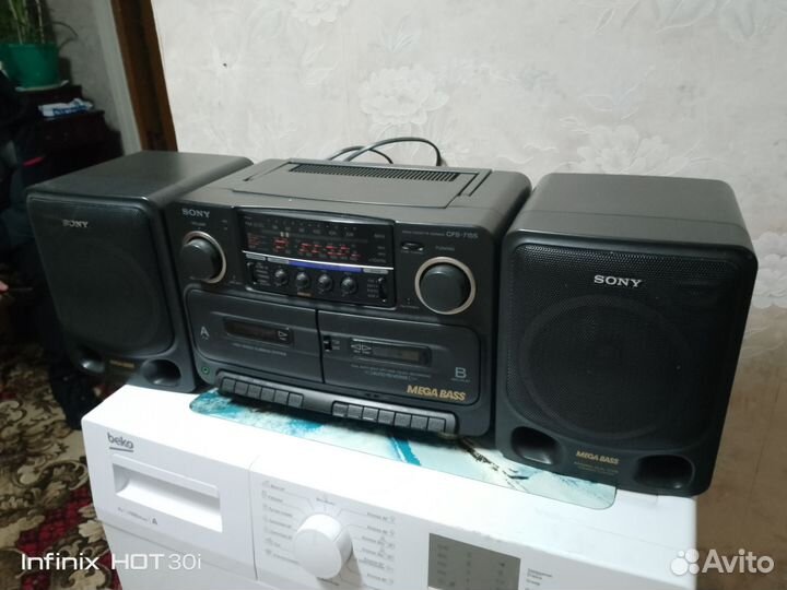 Музыкальный центр sony CFS-715S mega bass