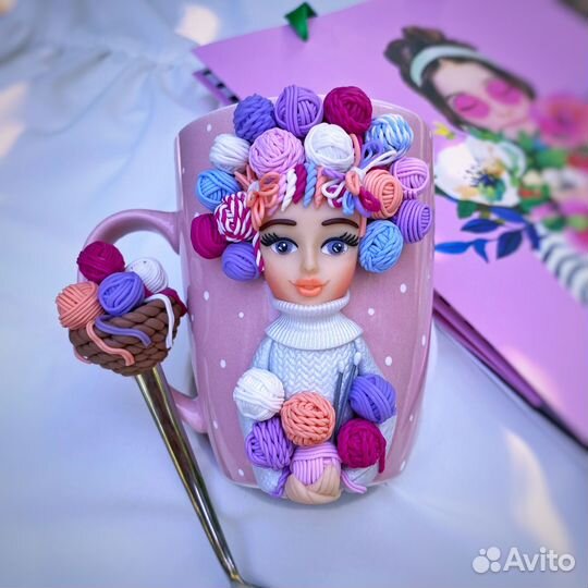 Кружка для вязальщицы рукадельницы