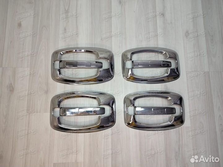 Накладки на ручки Fiat Ducato 2006-нв (хром)