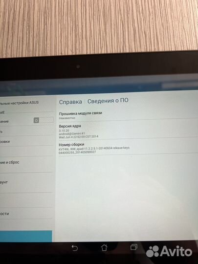 Планшет Asus k018