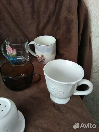 Бокалы, чашки, стаканы, набором