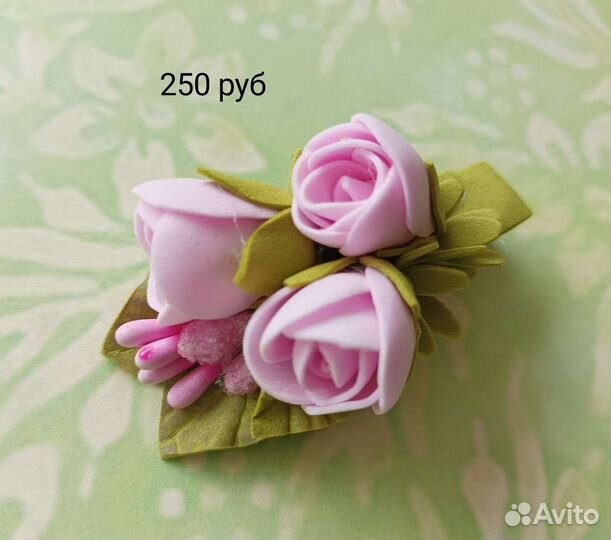 Цветы для волос из фоамирана