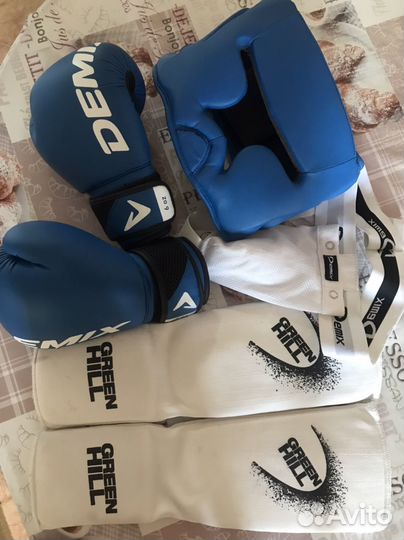 Demix шлем, перчатки, экипировка для борьбы, бокса