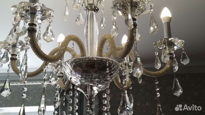 Люстра Чехия хрусталь Точечные светильники