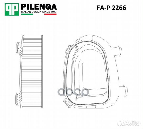 Фильтр воздушный FA-P 2266 pilenga