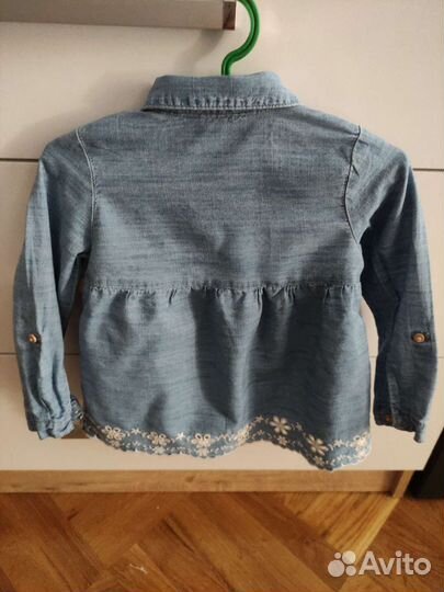 Рубашка удлинённая на девочку