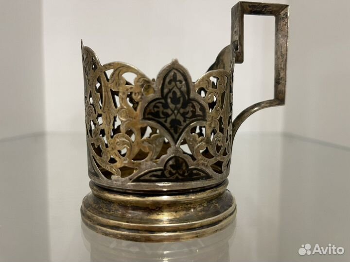 Подстаканник. Кубачи. Чернение. СССР