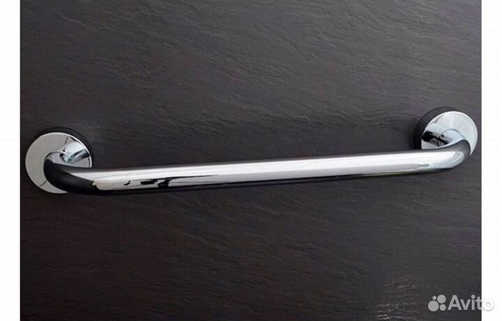 Поручень для ванной 405 мм нержавеющая сталь хром