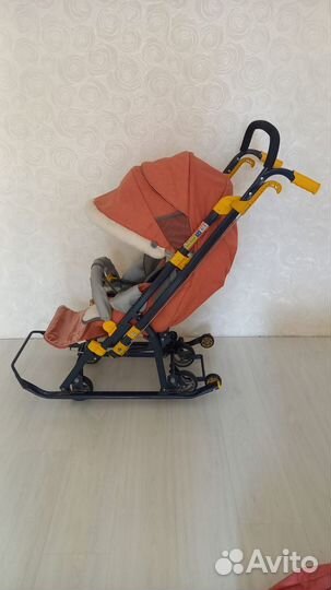 Детские санки коляска ника