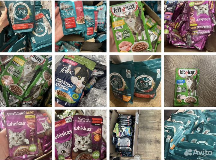 Влажный корм для котов и кошек вискас