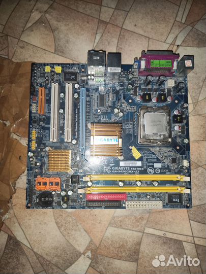 Материнская плата 775 с процессором Intel core duo