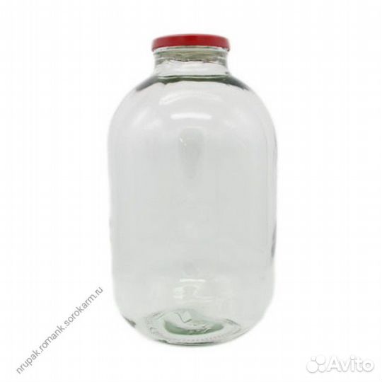 Бутыль стеклянный