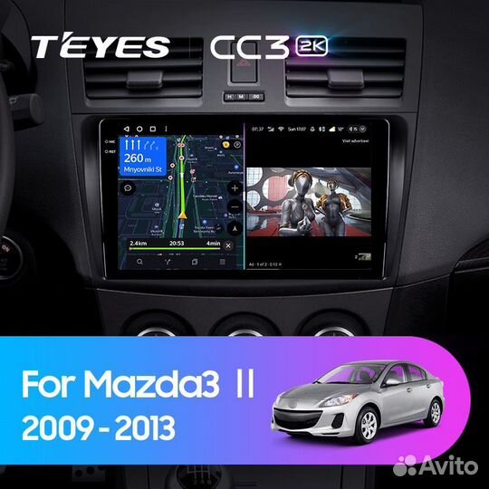 Автомагнитола Mazda 3 BL Teyes CC3 2k 4/32гб