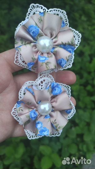 Банты для волос ручная работа