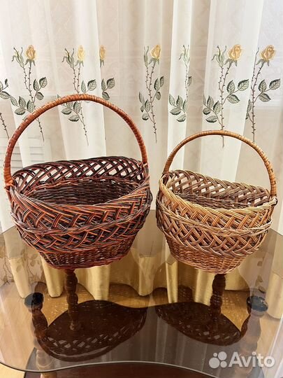 Корзина плетеная для грибов и ягод