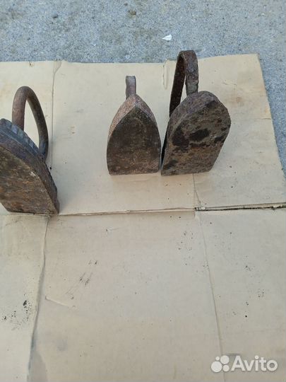 Утюг чугунный старинный