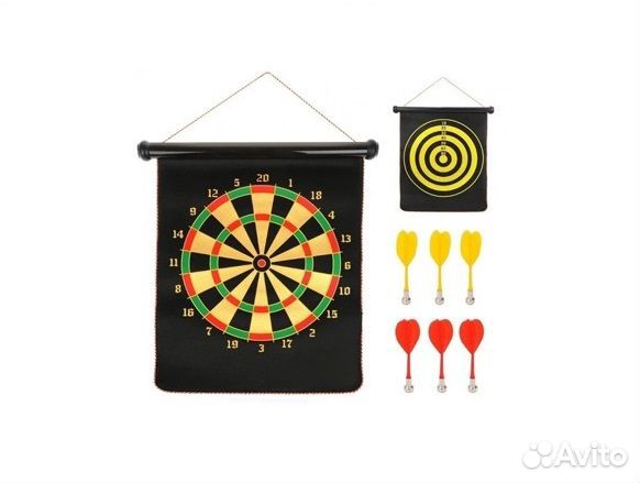 Дартс магнитный двухсторонний мишень 15
