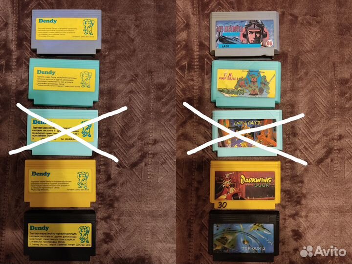 Картриджи для dendy 8 bit (часть 1)