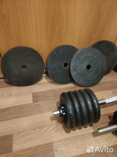 Гантели разборные штанга