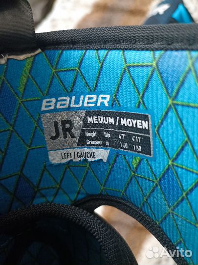 Налокотники хоккейные bauer jr m