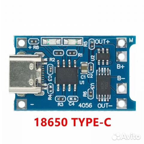 Плата заряда type-c 18650 с защитой