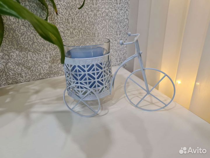 Кашпо ящик велосипед подсвечник