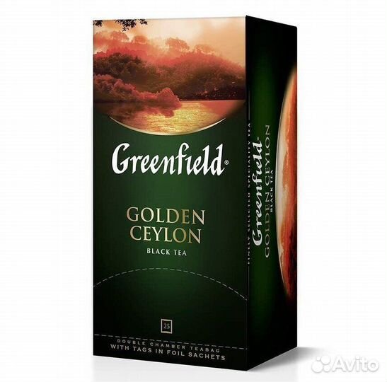 Чай Greenfield Golden Ceylon Чёрный 25пакетиков
