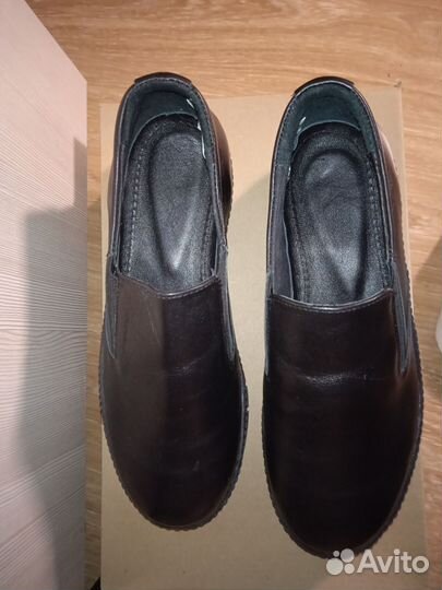 Полуботинки кожаные женские