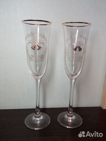 Фужеры бокалы праздничные свадебные
