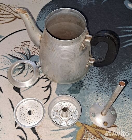 Портативный походный кофейник.Алюм.Разборный.Бонус