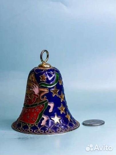 Колокольчики Клуазонне новогодние ч-2