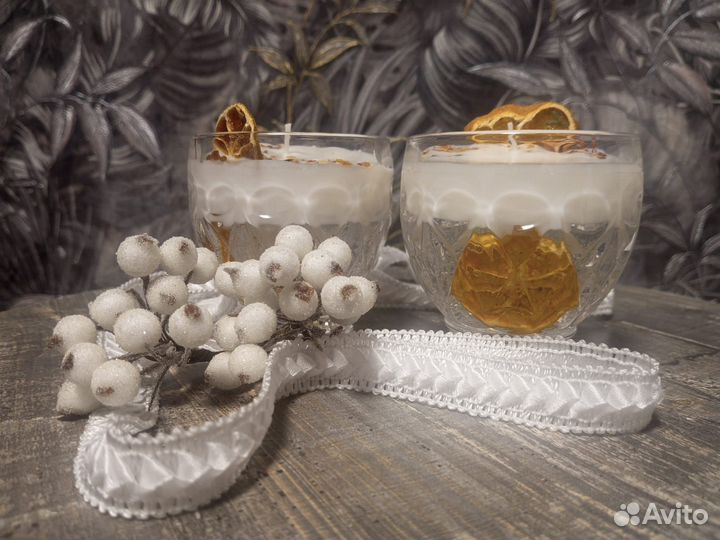 Свеча в кружке ручной работы