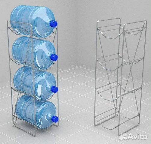 Стеллаж для хранения бутылей воды кулера купить в Красногорске | Товары ...