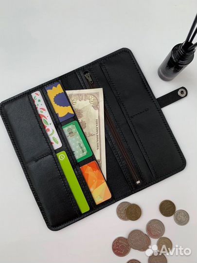 Кошелек мужской натуральная кожа ручной работы