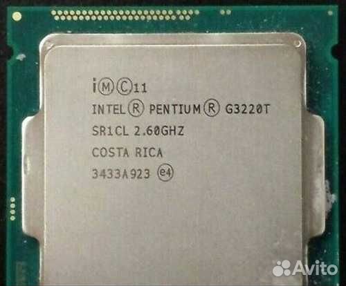 Процессор Intel Pentium G3220T(2C/2T,2.6GHz, 3MB