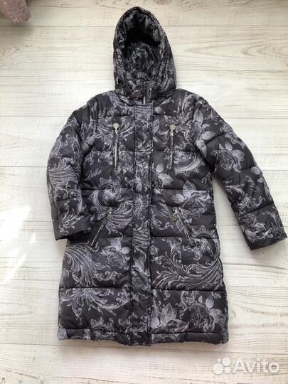 Куртка пальто теплая 140 см